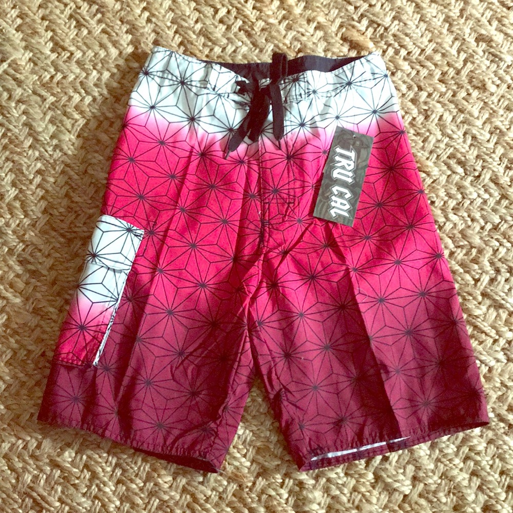 NWT Tru Cal Boys Swim Trunks Sizes 8 through 18